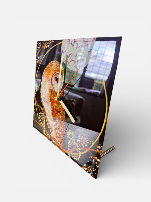 The Night Owl - Limited Edition Glass Clock