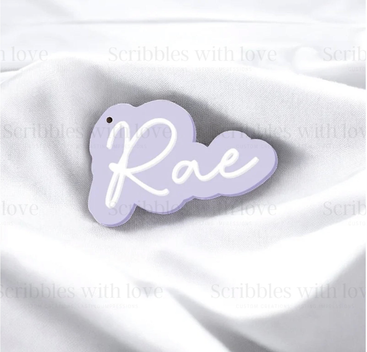 DOUBLE LAYER ACRYLIC NAME KEYRINGS