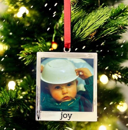 Personalised Photo Christmas Ornament - Joy