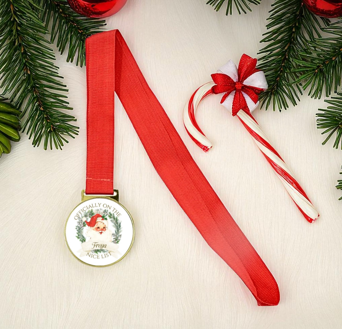 Personalised Nice List Medal