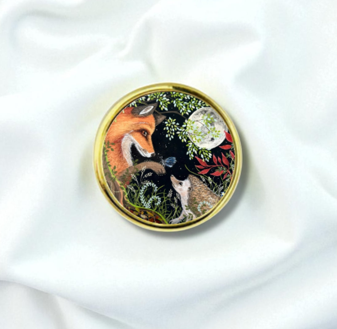 The Midnight Garden - Gold Pin