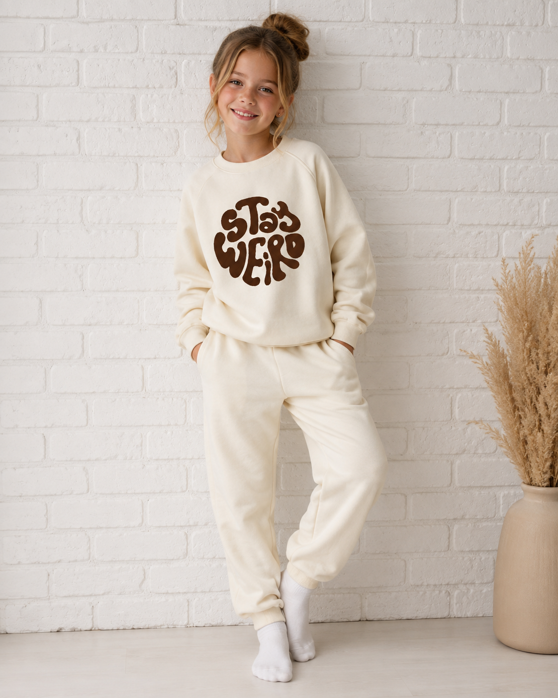 Stay Weird Kids’ Oversized Tracksuit