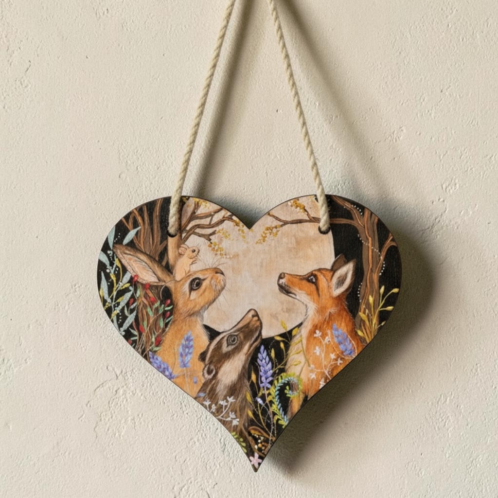 Meet Me at Midnight β Heart Hanging Plaque