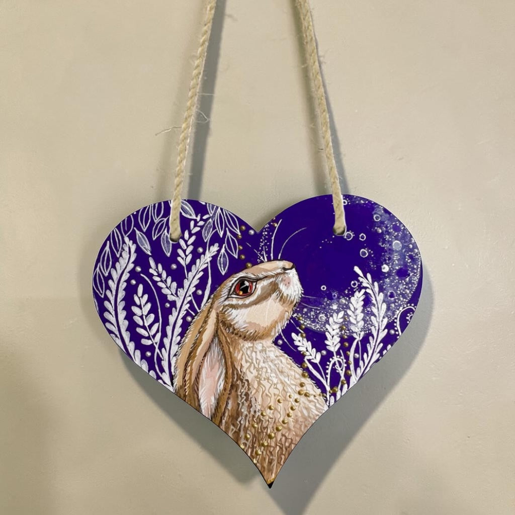 Twilight Gaze - Heart Hanging Plaque