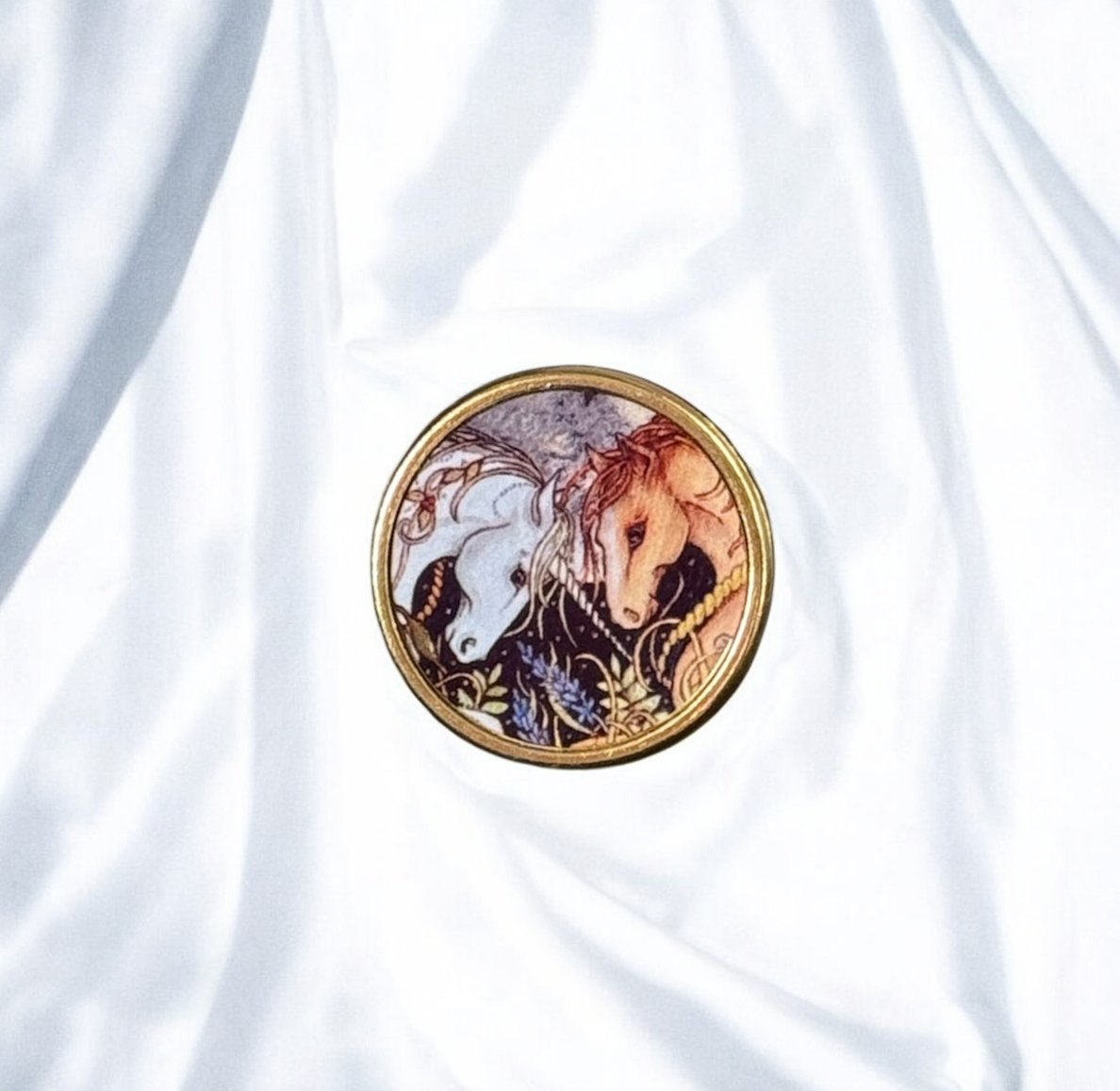 Magical Unicorn Gold Pin