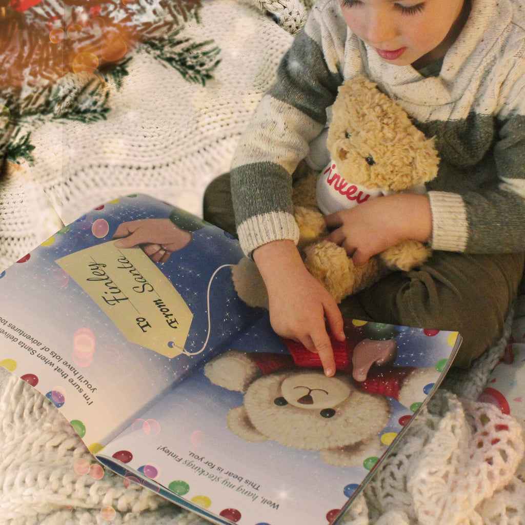 Personalised Magical Christmas Adventure Book & Teddy Bear