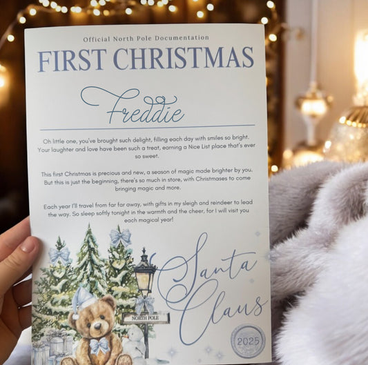 Personalised First Christmas A4 - Custom Father Christmas Letter