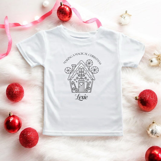 Personalised Christmas Kids’ Colour-In T-Shirt with Fabric Pens