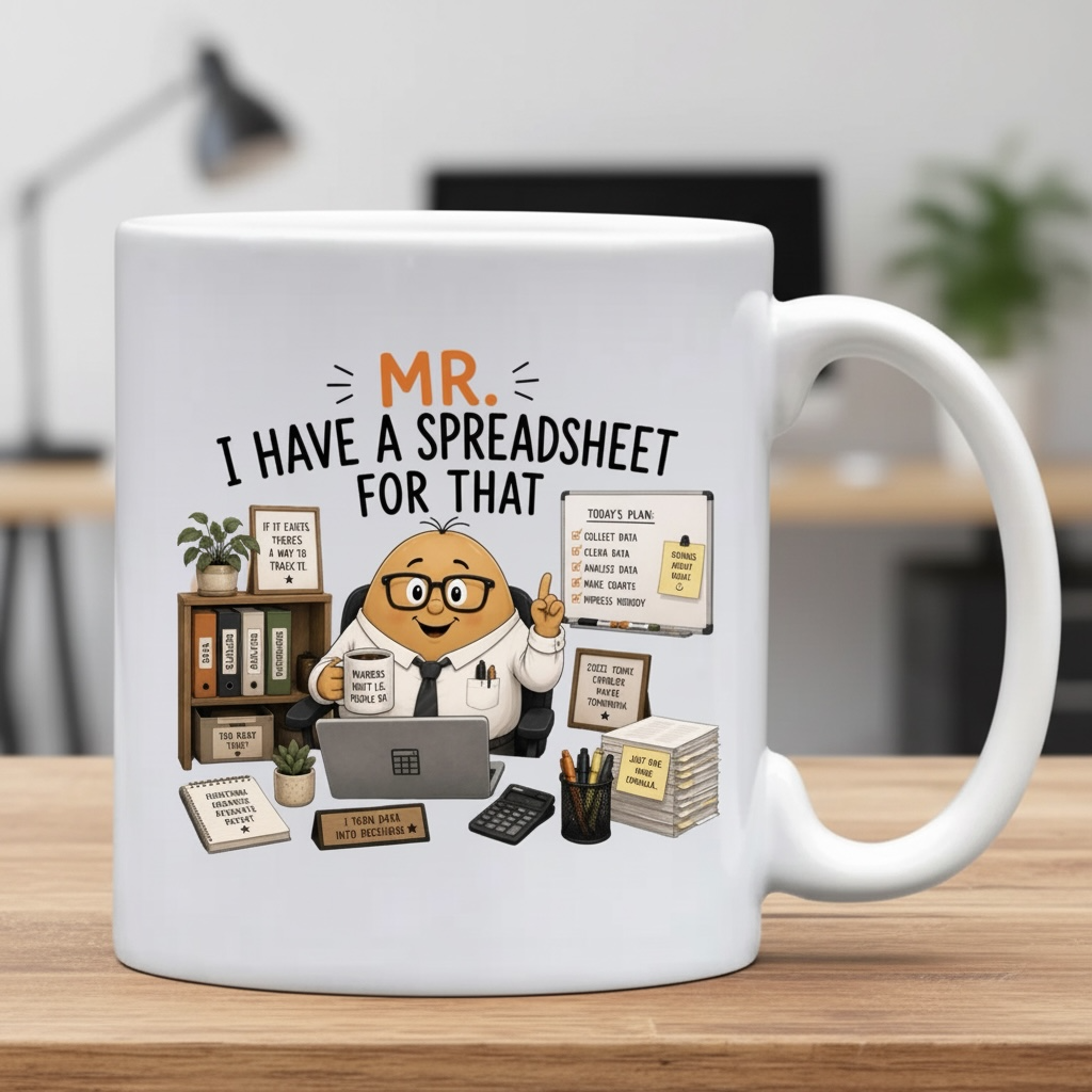 Mr I Have A Spreadsheet For That | 11oz Ceramic Mug | The Personalities Collection