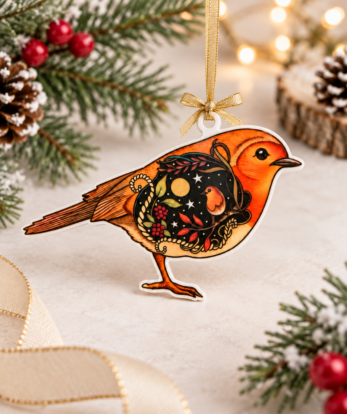 Robin Christmas Hanging Decoration