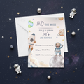 Personalised Two The Moon 2nd Birthday Invitations | Custom Face Upload