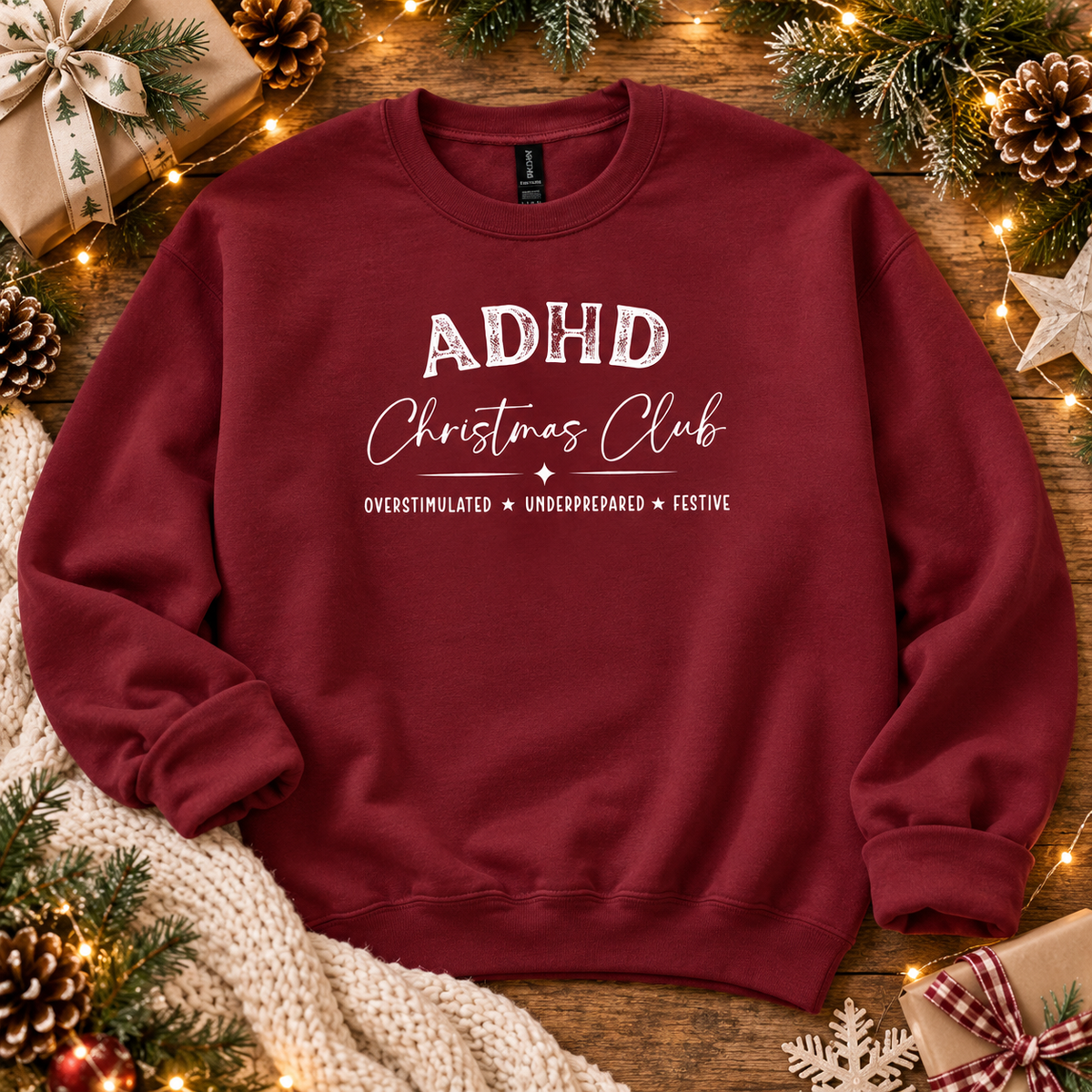 ADHD Christmas Club Sweatshirt