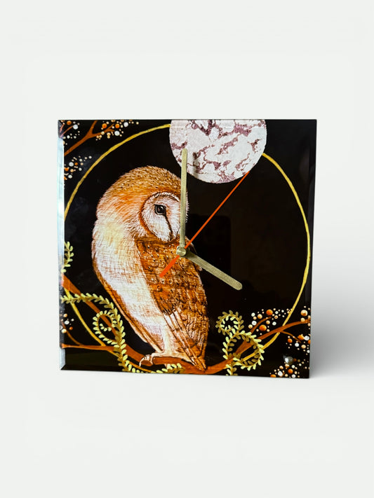 The Night Owl - Limited Edition Glass Clock