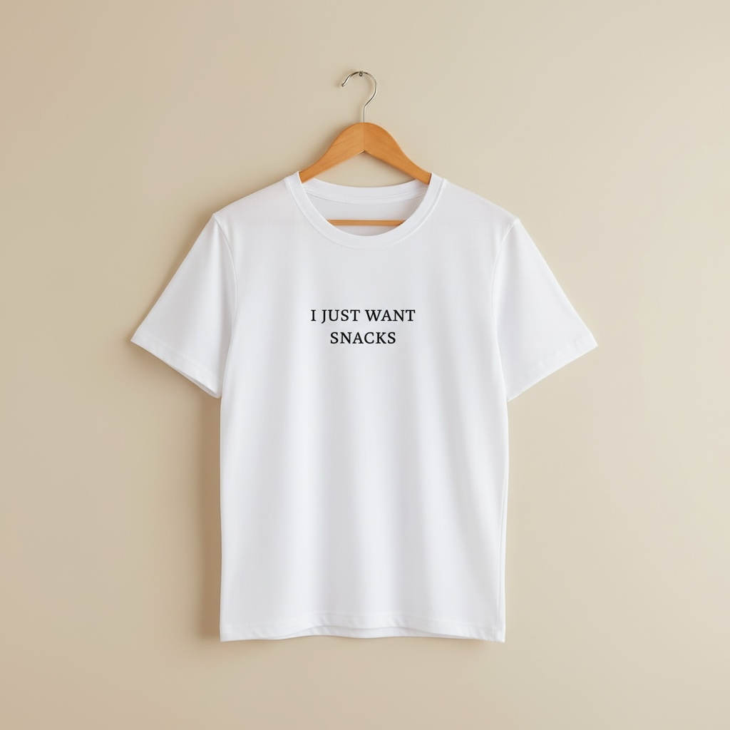 “I Just Want Snacks” Kids T-Shirt – Funny Children’s Graphic Tee