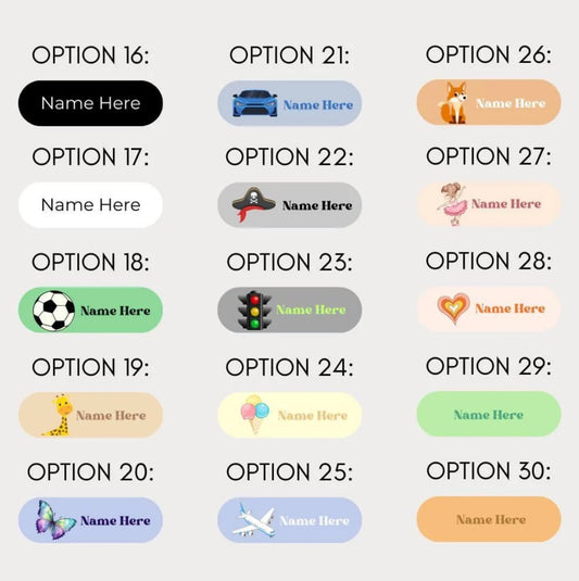 Iron on Name Labels