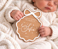 Personalised Hello World Baby Announcement Plaque