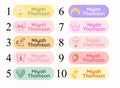 Custom Name Labels - Press on