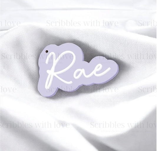 DOUBLE LAYER ACRYLIC NAME KEYRINGS