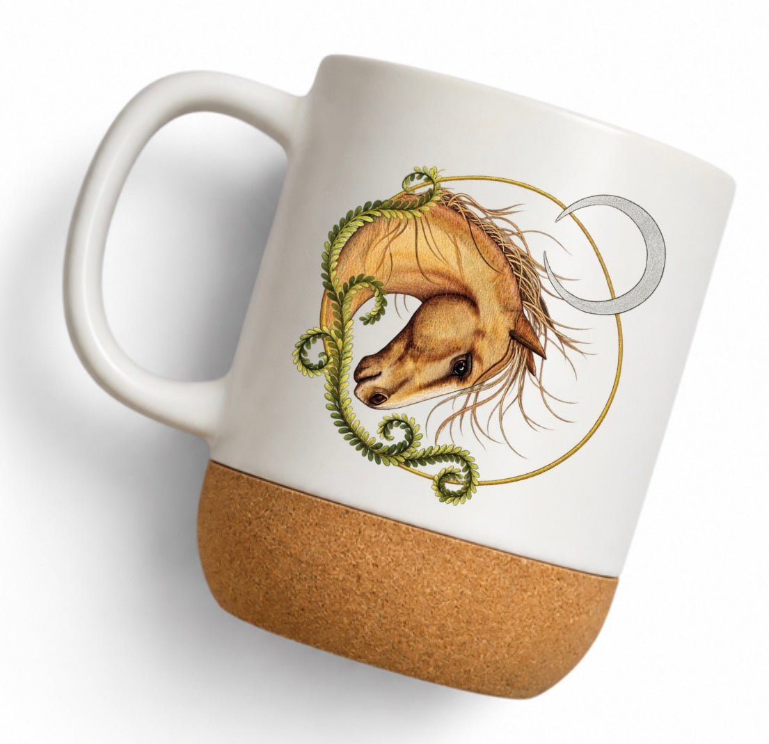 Majestic - 13oz Personalised Cork Bottom Coffee Mug with Lid PRE ORDERS