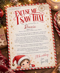 Personalised ‘Excuse Me… I Saw That!’ Elf Letter