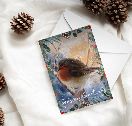 The North Wind - Pack of 4 Christmas Cards by Oh-My