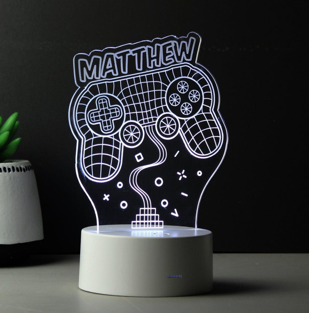 Personalised Colour Changing Gaming Controller LED Light