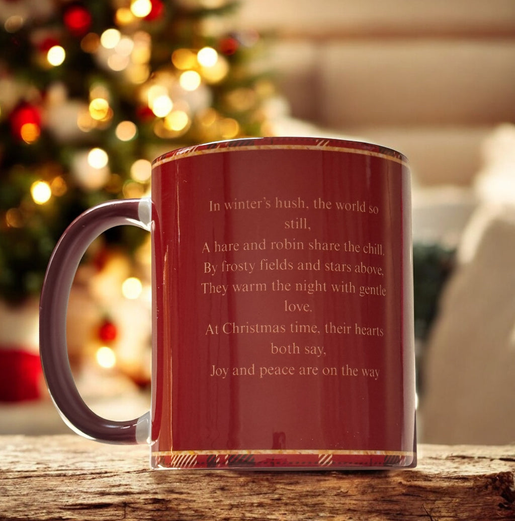 Hare and the Robin - 11oz Ceramic Mug