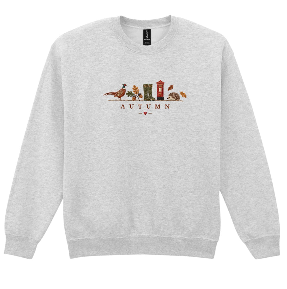 Autumn Sweatshirt | British Countryside Embroidery Effect