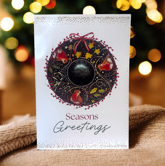 Five Golden Rings Christmas Cards - Pack of 4 - 260gsm
