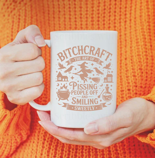 B*tchcraft Mug - Halloween Sarcastic Funny Mug