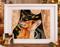 Serenity in Gold – Limited Edition Hand-Embellished Art Print