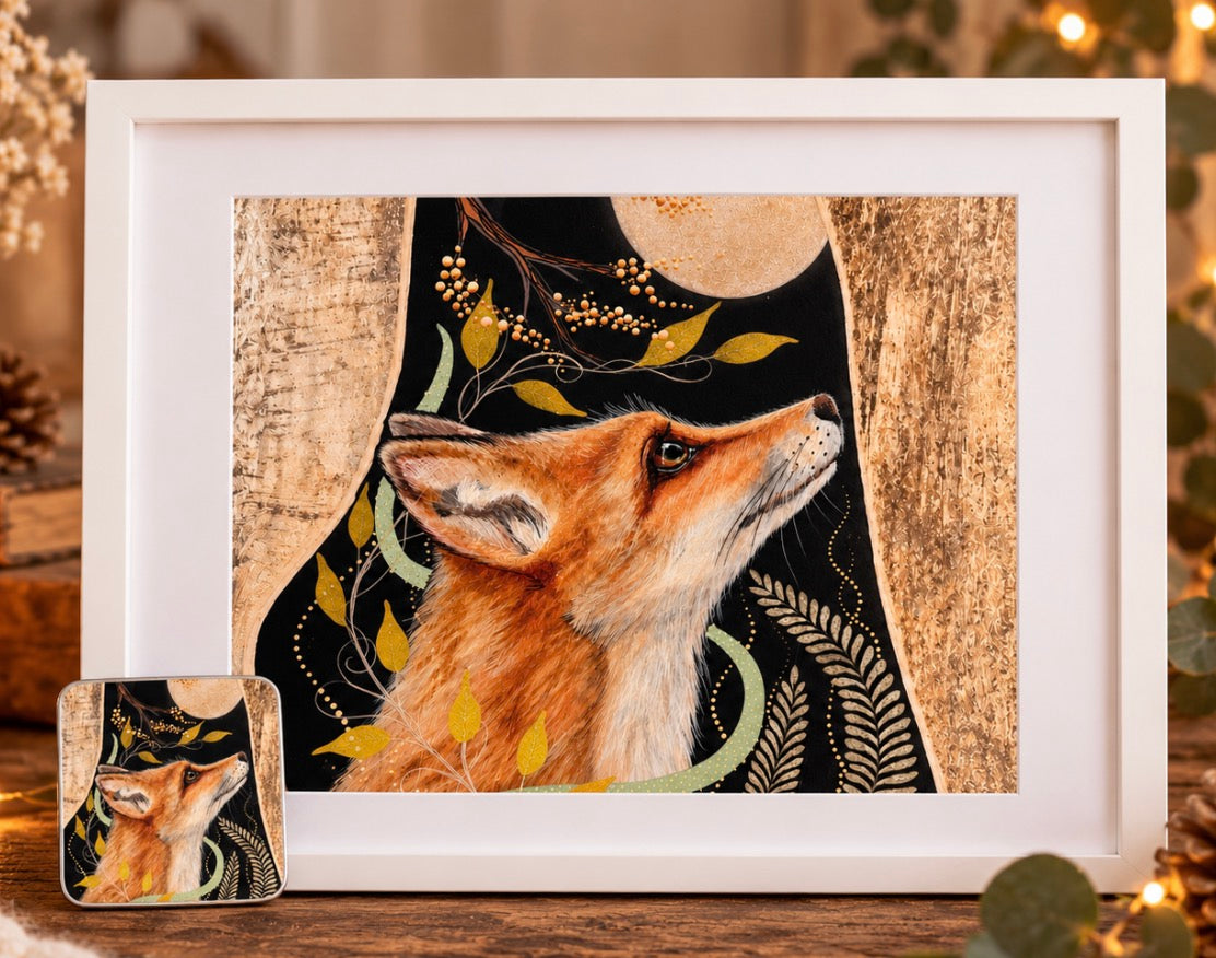 Serenity in Gold – Limited Edition Hand-Embellished Art Print