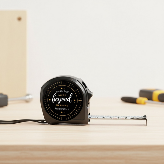 Personalised Tape Measure Gift for Dad | Loved Beyond Measure | Custom Father’s Day Gift