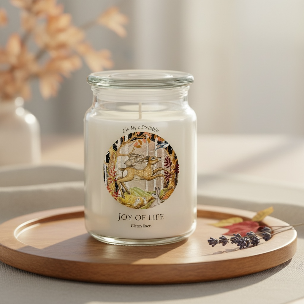 JOY OF LIFE — Clean Linen Scented Candle