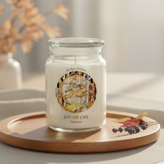 JOY OF LIFE — Clean Linen Scented Candle