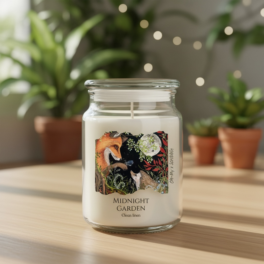 MIDNIGHT GARDEN — Clean Linen Scented Candle