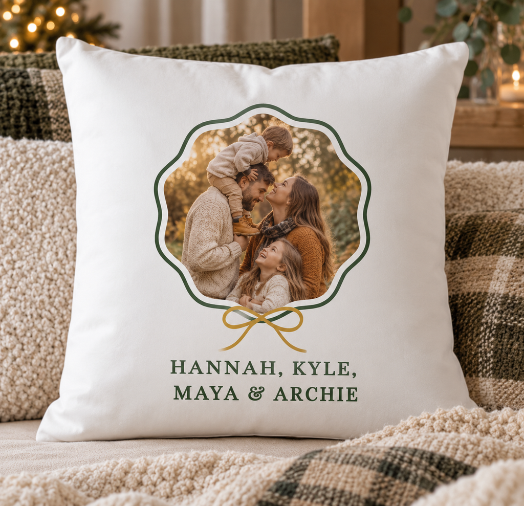Personalised Photo Keepsake Cushion (Cushion inner included) – Your Special Memories