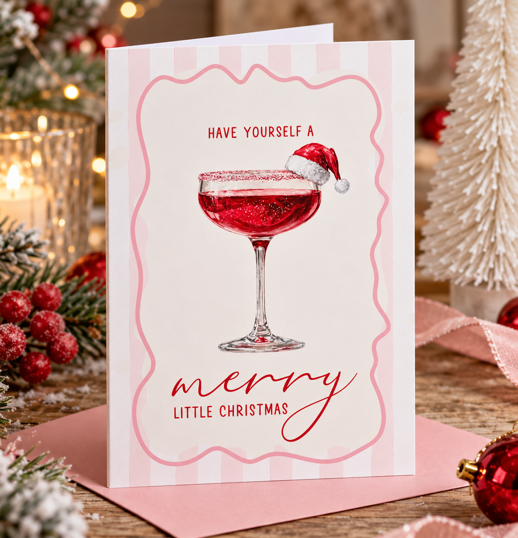 The Merry Little Cocktail Collection | Pack of 4 A5 Christmas Cards