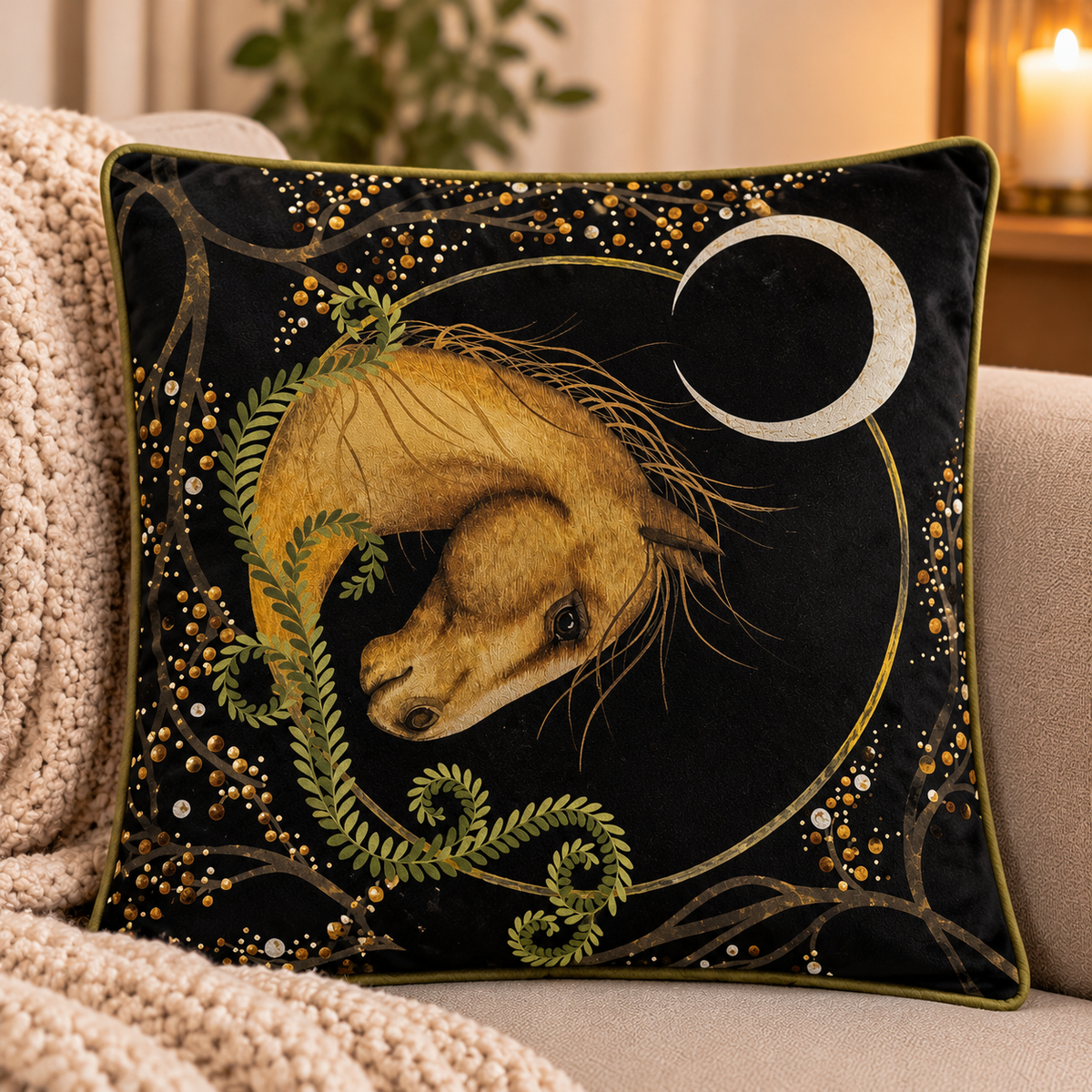 Oh-My Majestic Luxury Velvet Cushion Cover – Double-Sided | Pre-Order