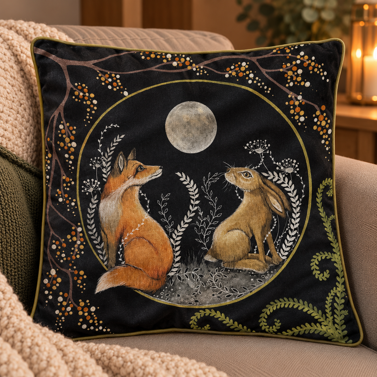 Oh-My Heddwch Luxury Velvet Cushion Cover – Double-Sided | Pre-Order