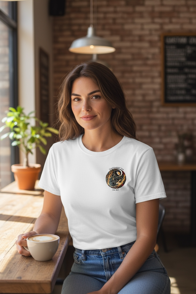 Glastonbury Tor 8cm White T-Shirt