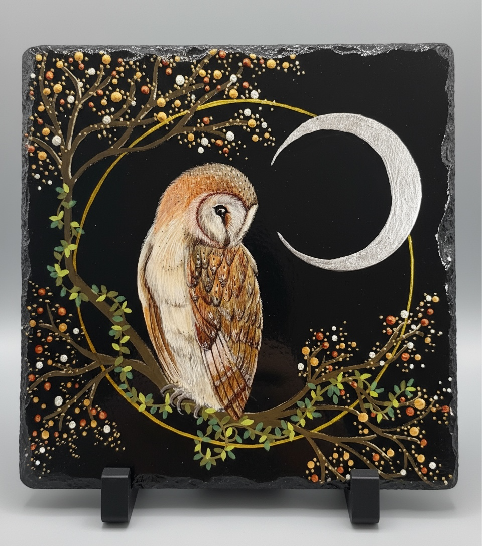 The Night Owl Slate 15cm