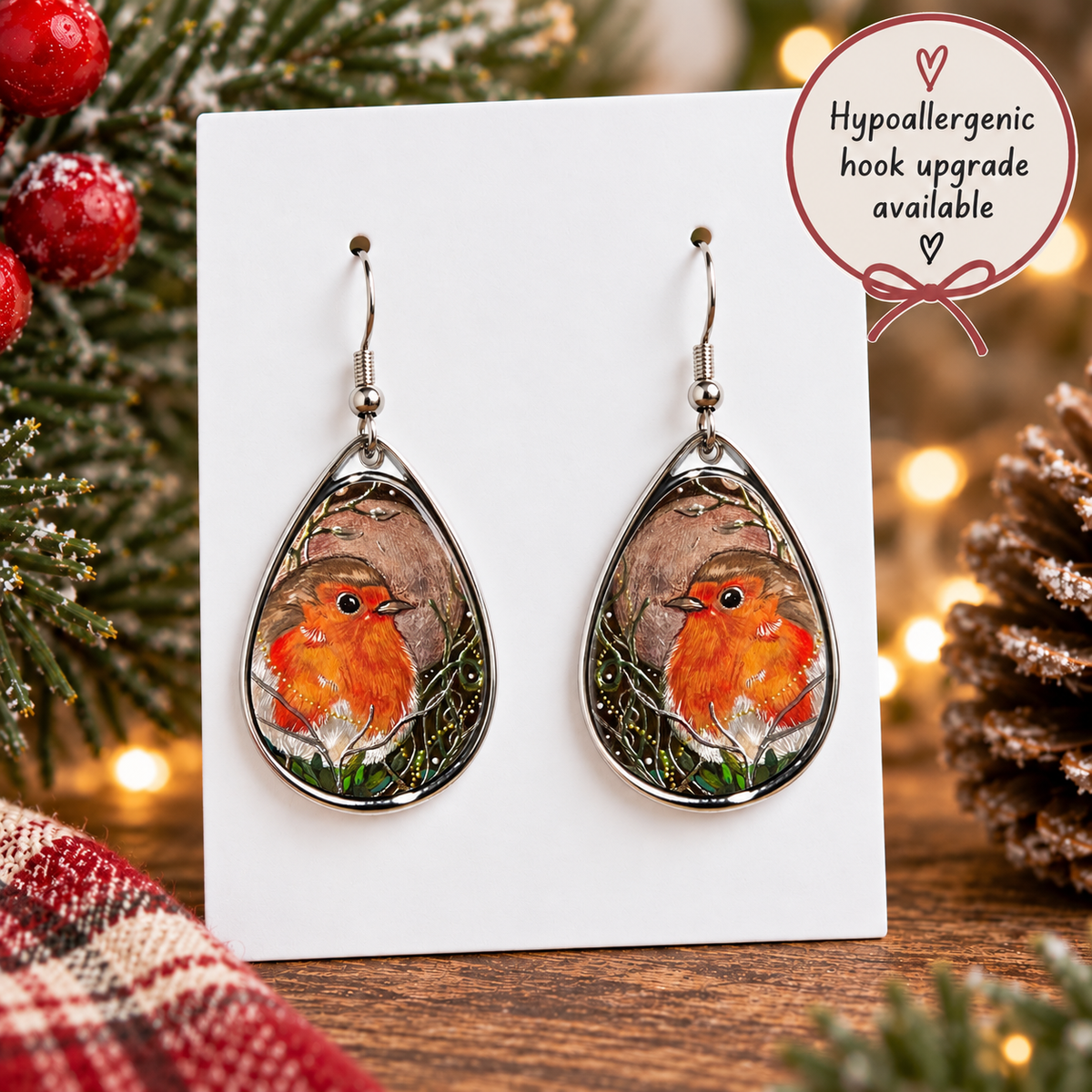 Oh-My Robin Teardrop Earrings