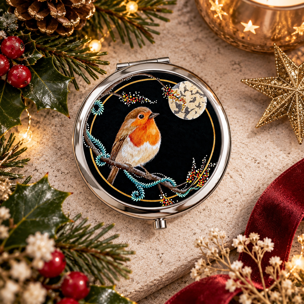 A Winter’s Wish Compact Mirror — Oh-My