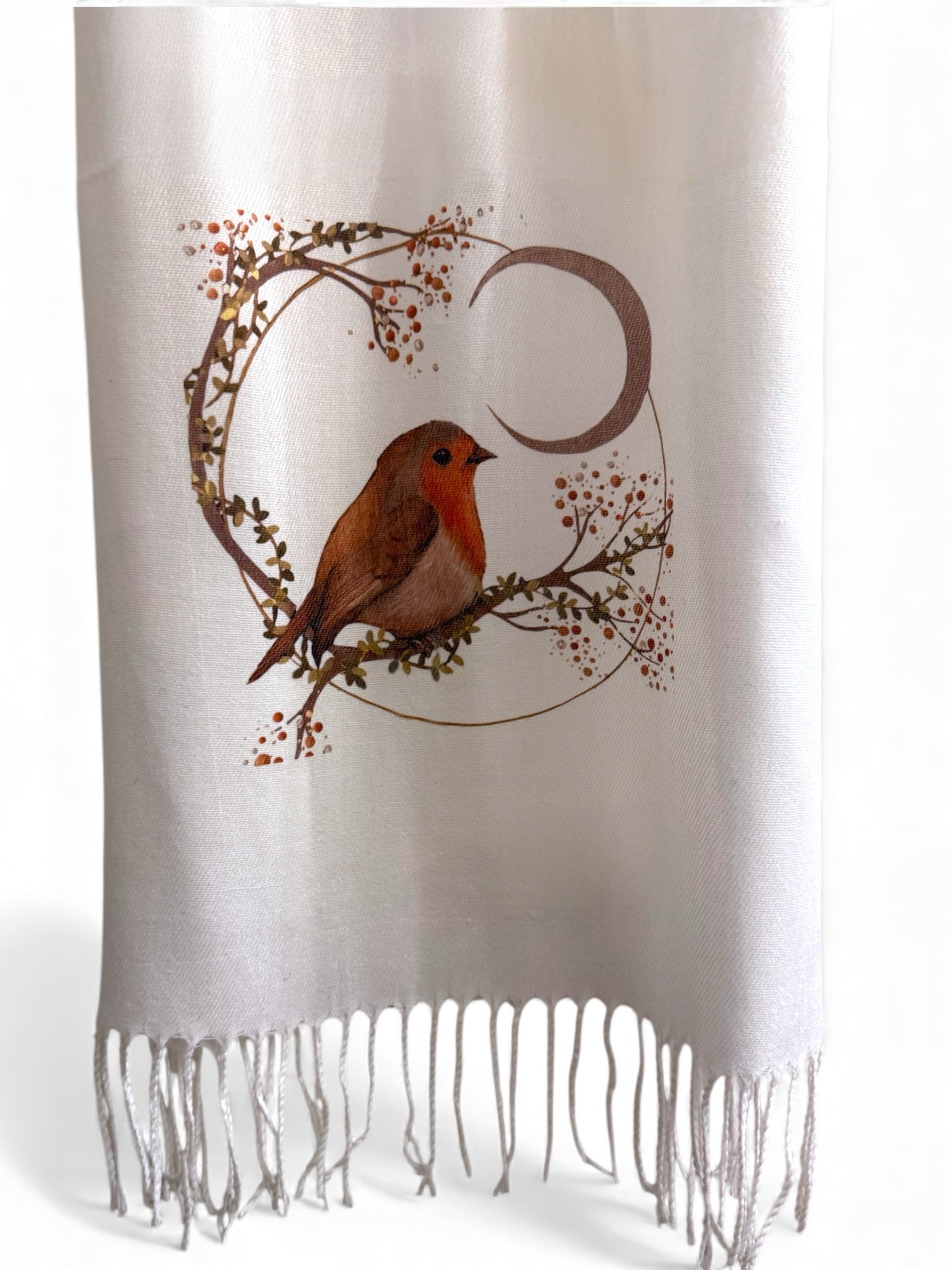 Winter Song Lightweight Tassel Scarf