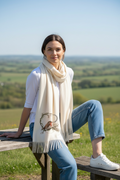 Winter Song Lightweight Tassel Scarf