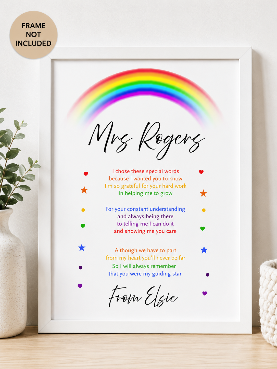 Teacher Print - Personalised