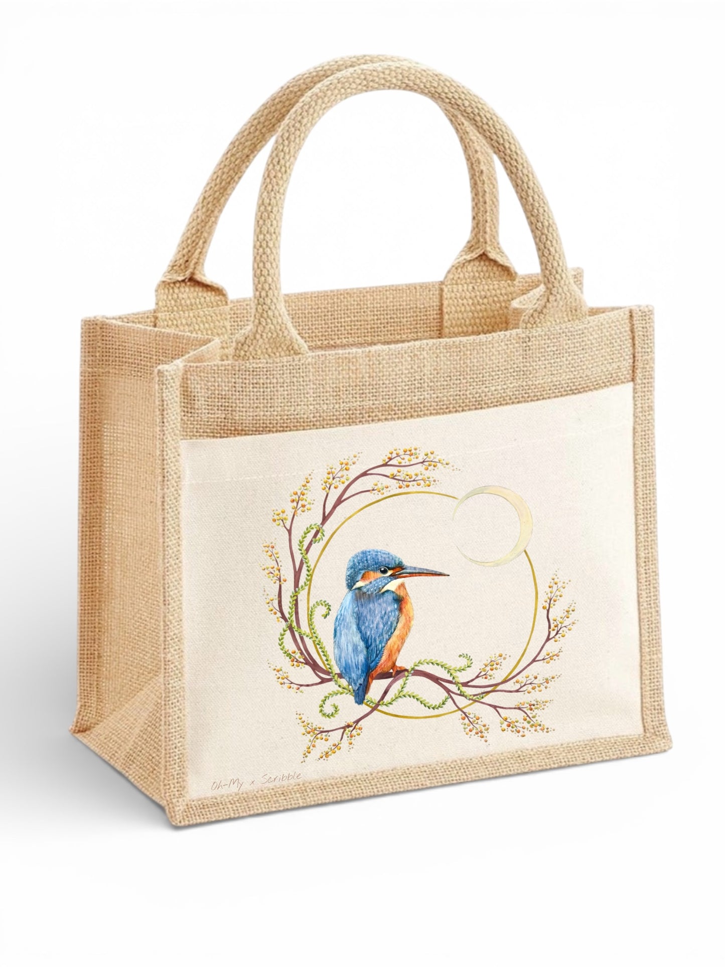 Woodland Wildlife Jute Tote Bag