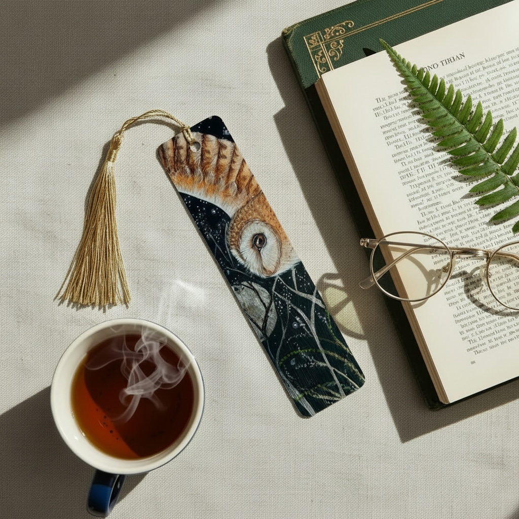 Wise Owl - Aluminium Bookmark