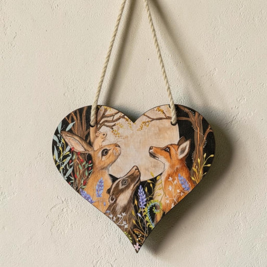 Meet Me at Midnight – Heart Hanging Plaque